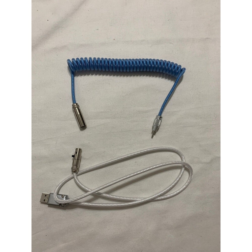 Quality Braided USB-C to USB-A Coiled Cable